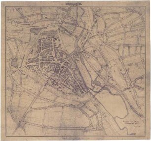 Fischer, Theodor; Dinkelsbühl; Generalbaulinienplan - Bebauungsplan