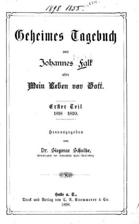 Teil 1: 1818 - 1820