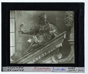 München, Residenz,München, Residenz, Portale des Maximiliansbaus : Prudentia