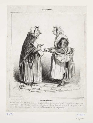Poids et mesures, aus: "Actualites“, Paris 1840