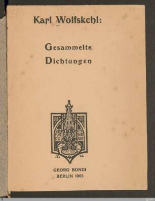 Gesammelte Dichtungen