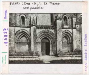 Aulnay, St. Pierre: Westfassade