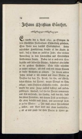 Johann Christian Günther