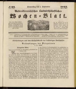 No 23. Donnerstag den 4. September 1845