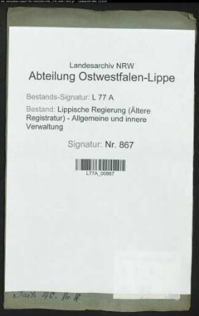 Abtretung von Kolonaten zu Bega durch das Amt Brake an das Amt Sternberg