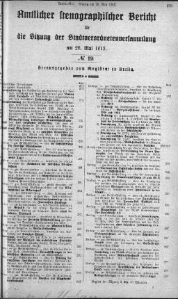 No 19, 29. Mai 1913