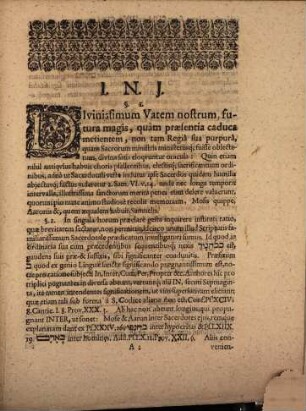 Diss. philol. kohanîm sic dictis, Ebraeorum, occasione loci Ps. XCIX, comm. 6