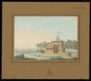 Molkenhaus - ländlicher Gasthof Monatskonkurrenz Juli 1832: Perspektivische Ansicht