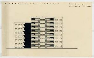 Wohnhäuser Bundesallee 182/183, Berlin-Wilmersdorf: Ansicht 1:100