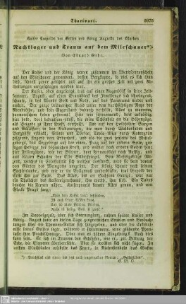 Nachtlager und Traum auf dem Mileschauer