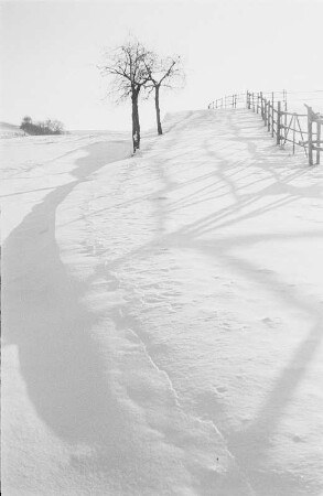 Winterlandschaft (wohl im Osterzgebirge)