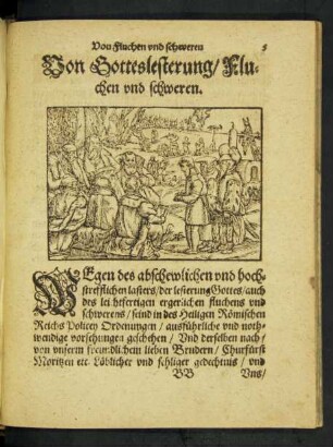 Von Gotteslesterung/ Fluchen und schweren.
