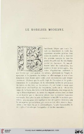 24: Le mobilier moderne