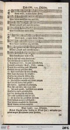 (Der CXLI. 141. Psalm - Der CL. 150. Psalm)