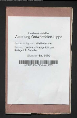 Erblasser: Götte, Joseph: