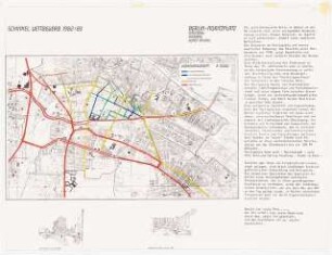 Moritzplatz, Berlin-Kreuzberg Schinkelwettbewerb 1983: Lageplan, perspektivische Ansichten, Erläuterung