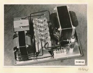 Fernsehsender Bild und Ton, Einschub 3, Draufsicht, Foto 1954