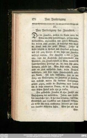IV. Von Verfertigung des Zinnobers.