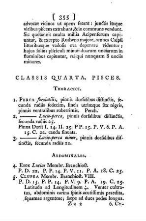 Classis Quarta. Pisces