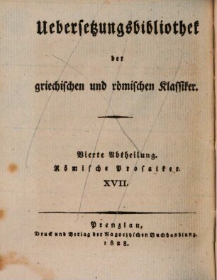 M. T. Cicero's Bücher über die Divination und das Schicksal. 2
