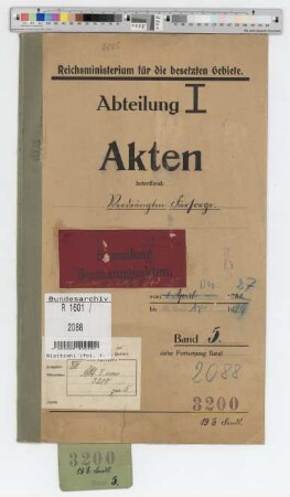 Flüchtlings- und Ausgewiesenen-Fürsorge. Fonds: Bd. 5