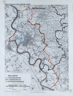Übersichtskarte Düsseldorf