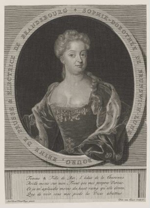 Bildnis der Sophie-Dorotheé de Brunswich-Lunebourg