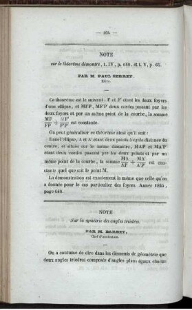 Note sur la symétrie des angles triedres.
