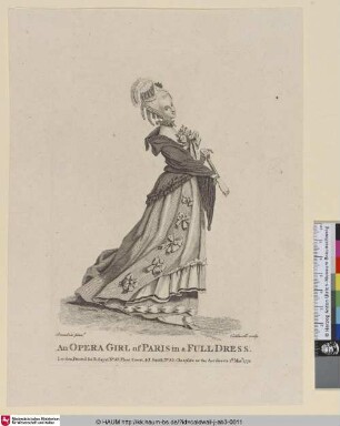 An Opera Girl of Paris in a Full Dress