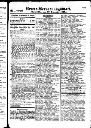 811. Ausgabe. Montag, 29. November 1915