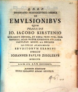 Dissertatio pharmaceutico-medica de emulsionibus