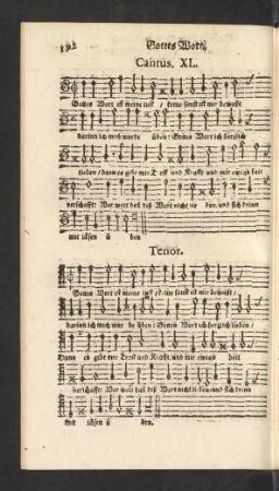 XL. Cantus. [Gottes Wort.]
