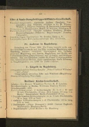 Elbe- & Saale-Dampfschifffahrts-Gesellschaft.