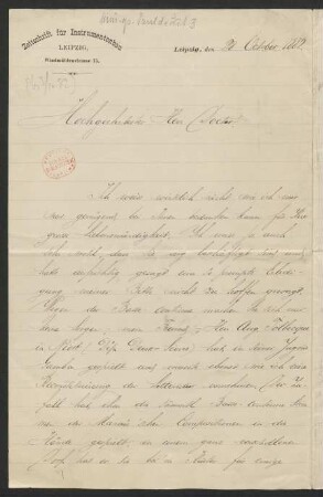 Brief an Albert Kopfermann : 28.10.1882