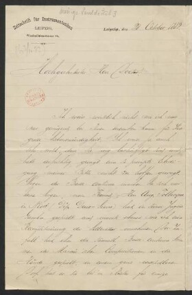 Brief an Albert Kopfermann : 28.10.1882