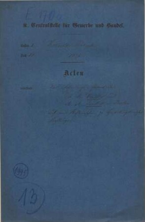Patent des J.Fr. Winkler und A.A. Zeidler in Berlin auf eine Kehlmaschine zur Herstellung konischer Kehlungen
