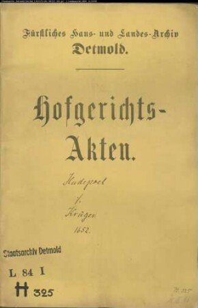 Hüdepoel (Hüdepol, Hüdepohl) Jürgen gegen Berend Krüger - Schuldforderung