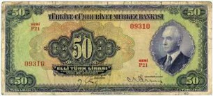 Geldschein, 50 Lira, 1942?