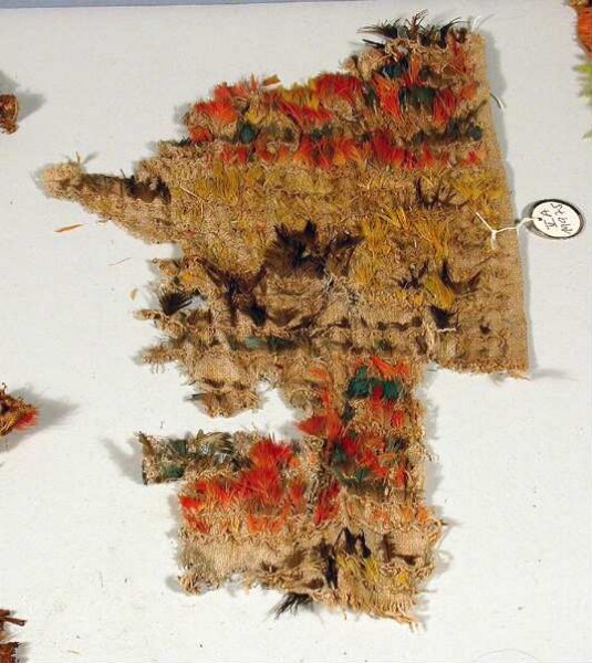 Feather fabric (fragment)