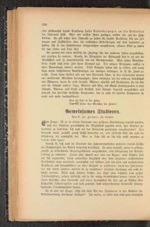Gemeinsames Studieren