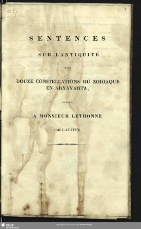 B,10a: Sentences sur l'antiquitè [lDruck]