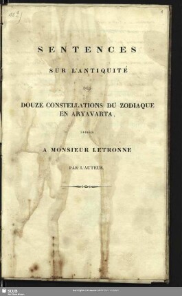 B,10a: Sentences sur l'antiquitè [lDruck]