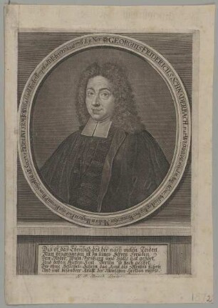 Bildnis des Georgius Fridericus Schnaderbach