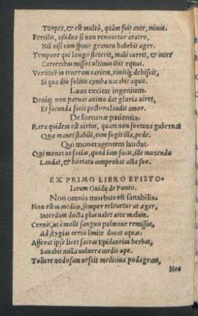 Ex Primo Libro Epistolarum Ovidii de Ponto.