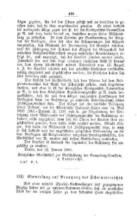 Einwirkung auf Benutzung des Schulunterrichts : [IV. Elementarschulwesen]