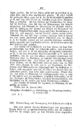 Einwirkung auf Benutzung des Schulunterrichts : [IV. Elementarschulwesen]