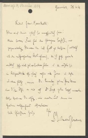 Brief an Max Marschalk : 28.06.1918