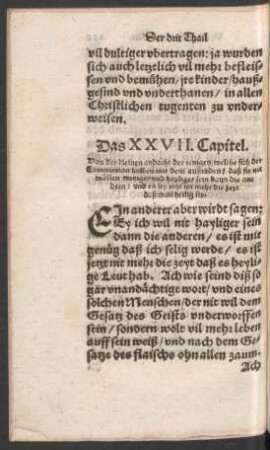 Das XXVII. Capitel.