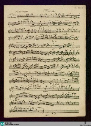 Quatuor pour flute, violon, alte et violoncelle : Oeuv. 75