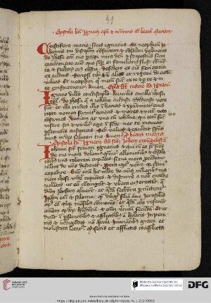 Ps.-Ignatius Antiochenus, Epistolae ad BMV et sanctum Iohannem evangelistam cum responsione BMV
